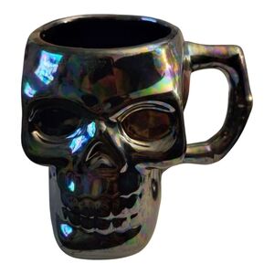 Jack‎ O Lantern Lane Skull Mug Halloween Decor Coffee Cup Iridescent